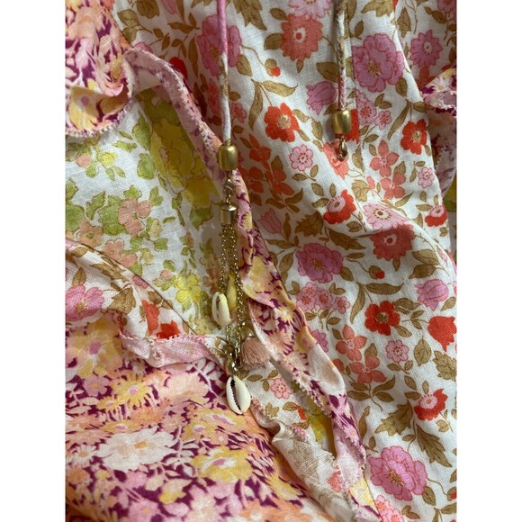 Zimmermann Floral Mini Dress - Pink and Yellow - Picture 10 of 13